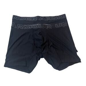 M3-58(1) UNDER ARMOUR Men's Underwear 6" Boxer Briefs 2-PACK Black Large